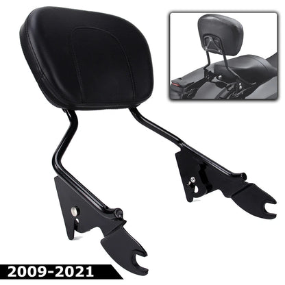 Detachable Rear Sissy Bar Backrest Pad For 09-23 Harley Touring Road King Glide