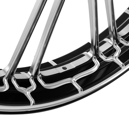 23"X3.5" Front Wheel Rim Dual Disc Hub Fit For Harley Road Glide King 08-25 ABS