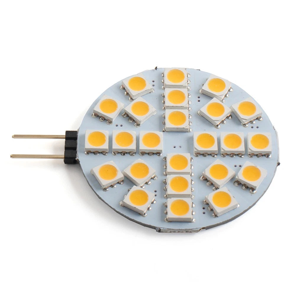 Warm DC12V G4 Socket 24 LED Lamp 5050 SMD LED Bulb For Car Truck Landscaping
