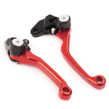Pivot Brake Clutch Levers Aluminum For SUZUKI RM125 RM250 RM85 RM 85/125/250 RED