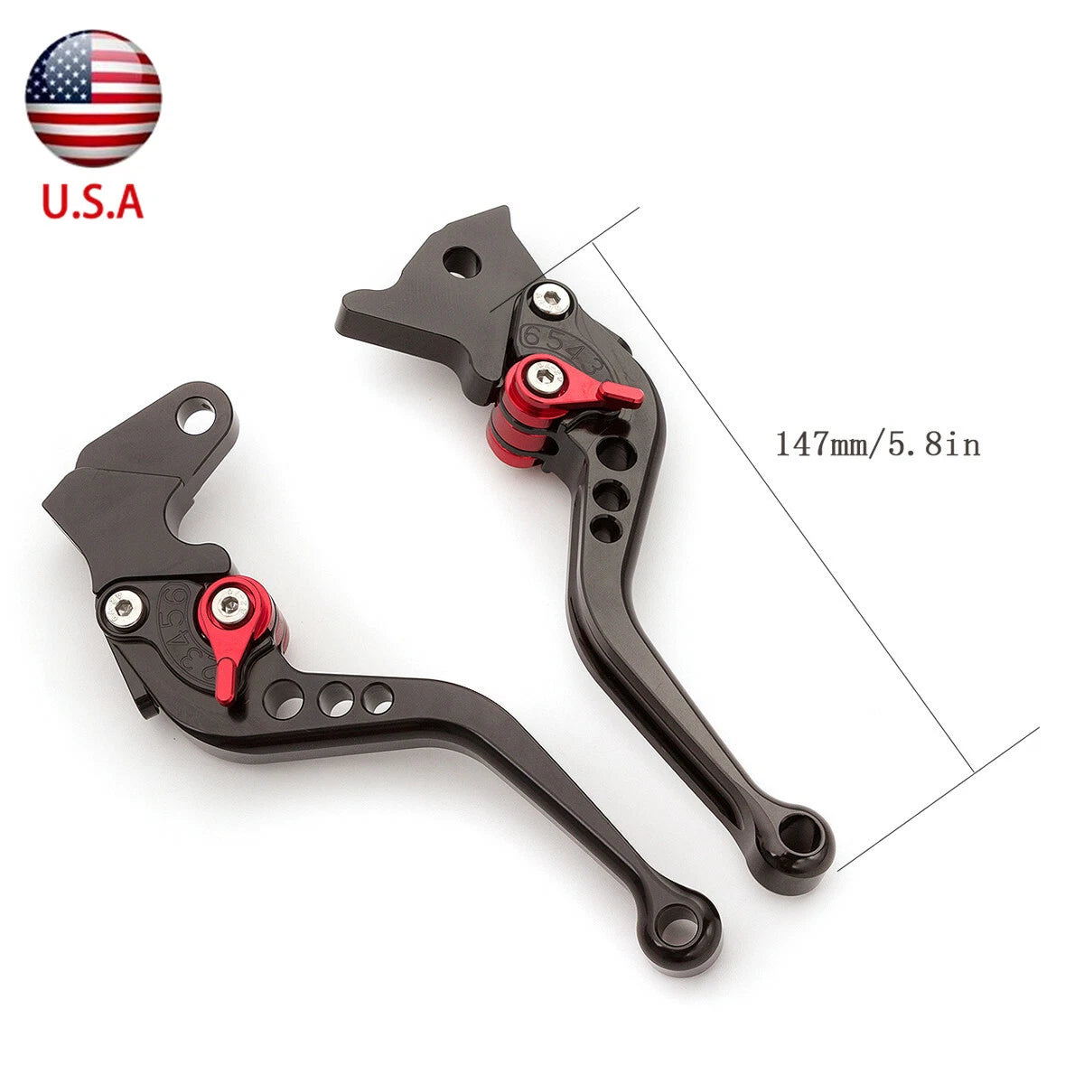For TTR125 L/LE/LW Front Disc Brake 2000-2016 CNC Brake Clutch Levers Short Pair