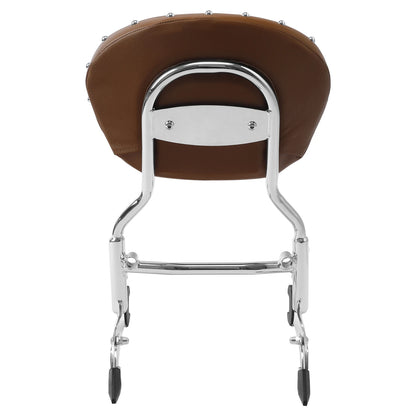 12" Sissy Bar Backrest & Mount Spool Fit For Indian Chief Dark Horse 2016-2018