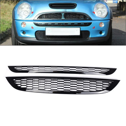 US Black Front Bumper Grille Grill For BMW Mini Cooper S R50 R52 R53 01-06