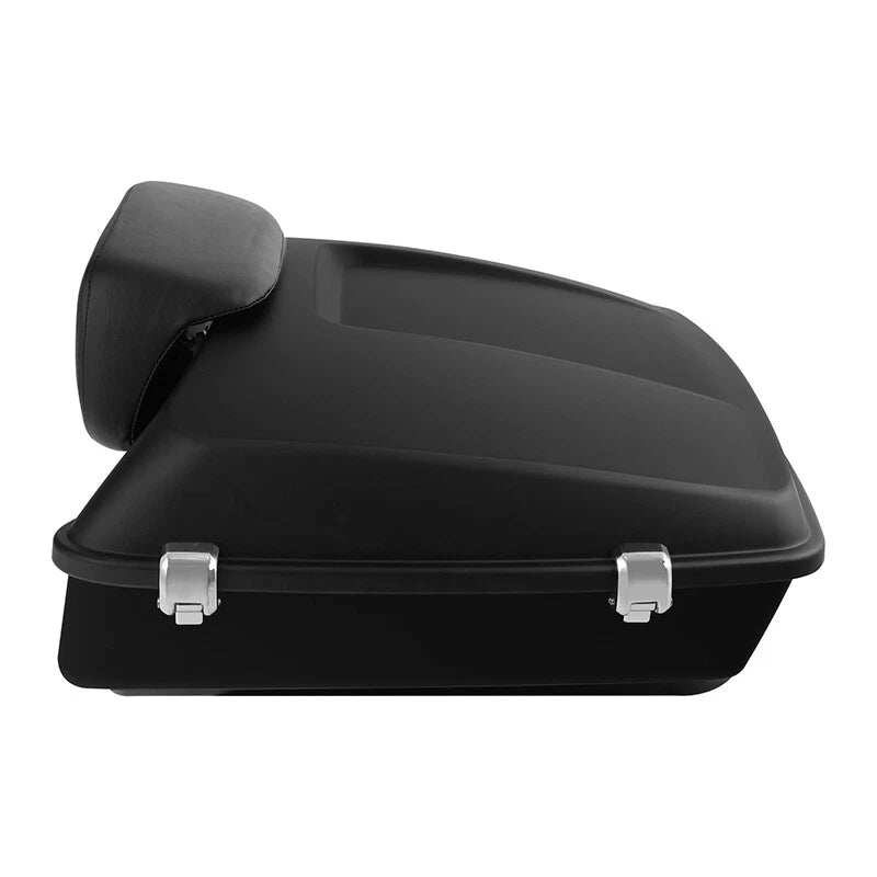 Matte Chopped Trunk Backrest Rack Plate Fit For Harley Touring Glide 2014-2025