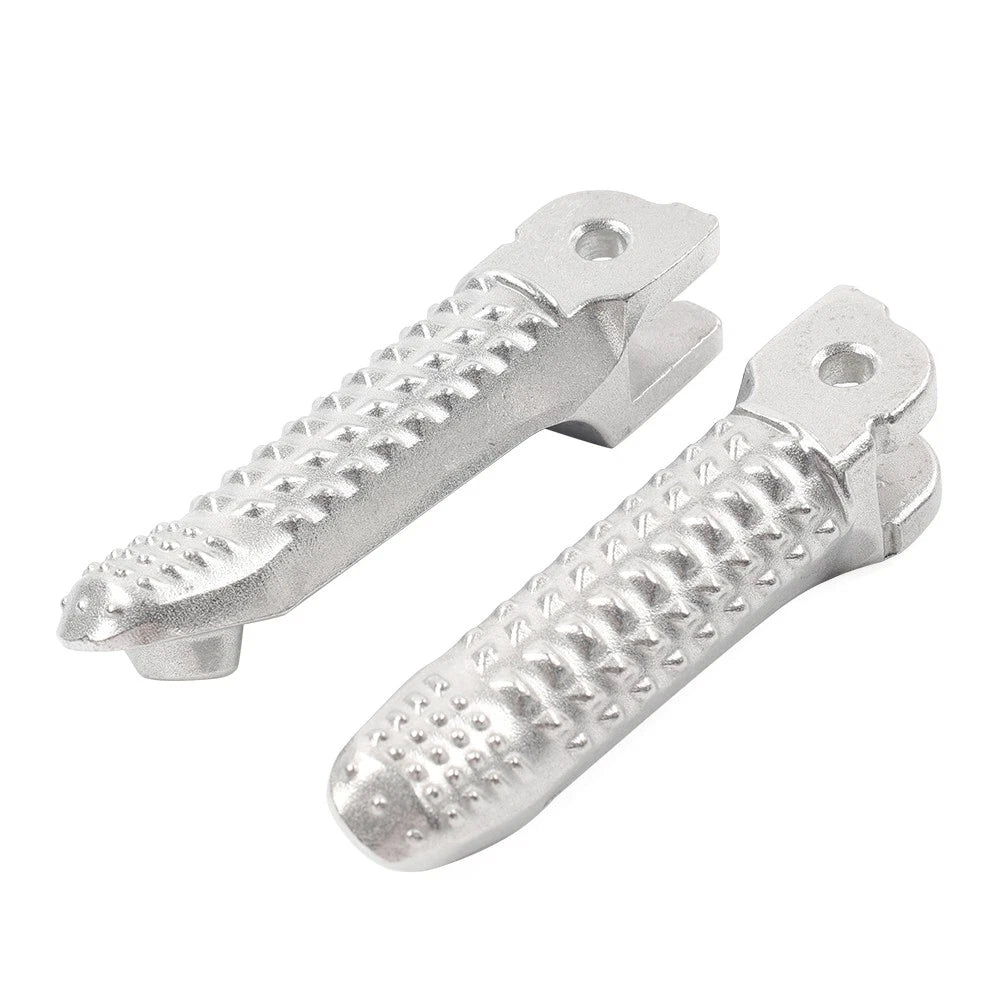Pair Silver Front Driver Foot Pegs Footrest Pedals For BMW R nineT 2020-2024