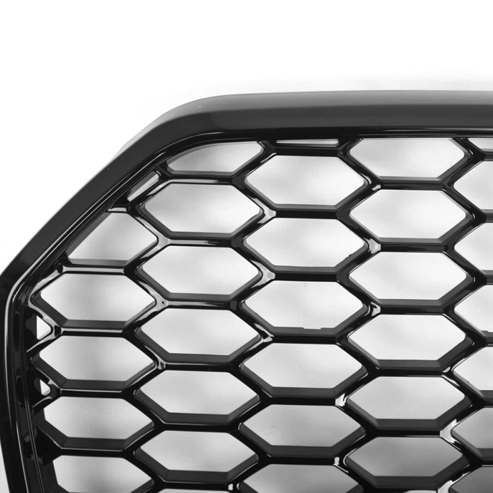 1pc Glossy Black Front Bumper Honeycomb Grille For Audi A6 S6 C7 2016-2018