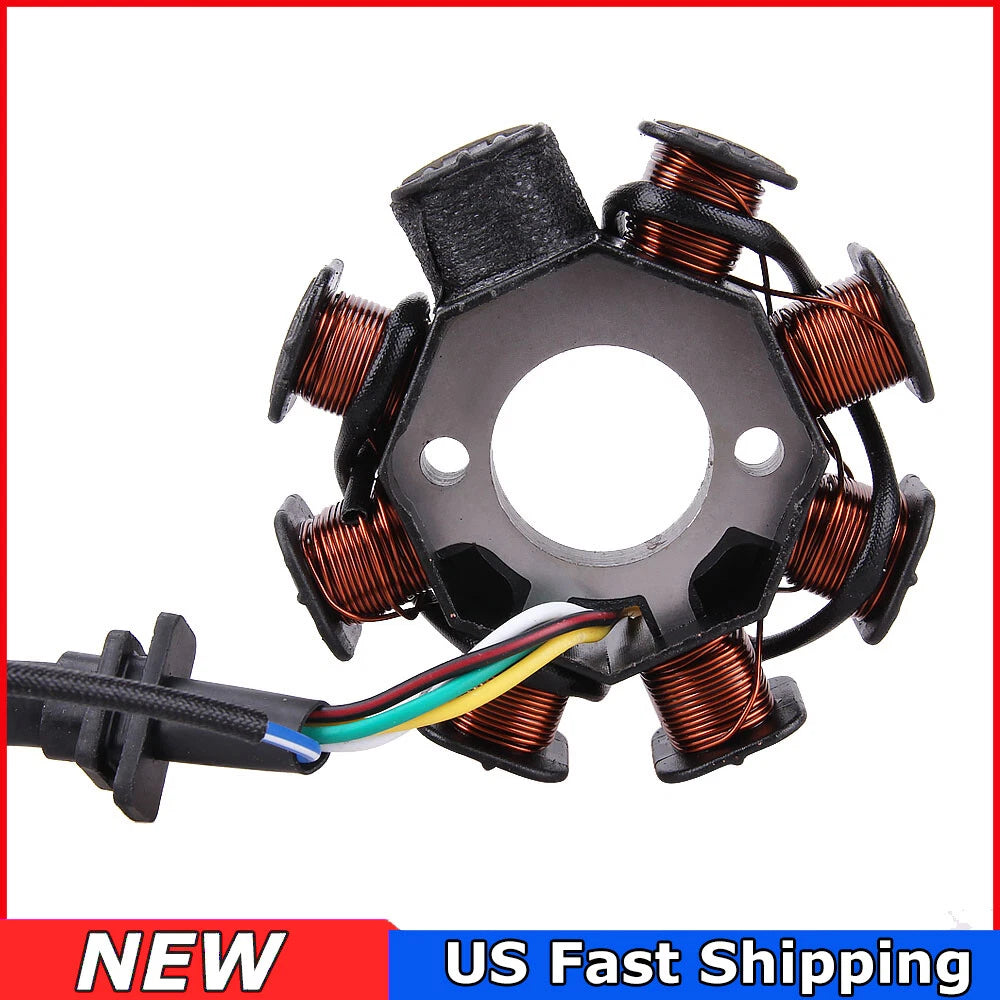 Stator Magneto 8 Poles For GY6 50 125cc 150cc Scooter ATV Quad Go Kart Dirt Bike