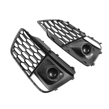 1 Pair Front Bumper Honeycomb Fog Lamp Grille Cover For Audi Q5 SQ5 2018-2020