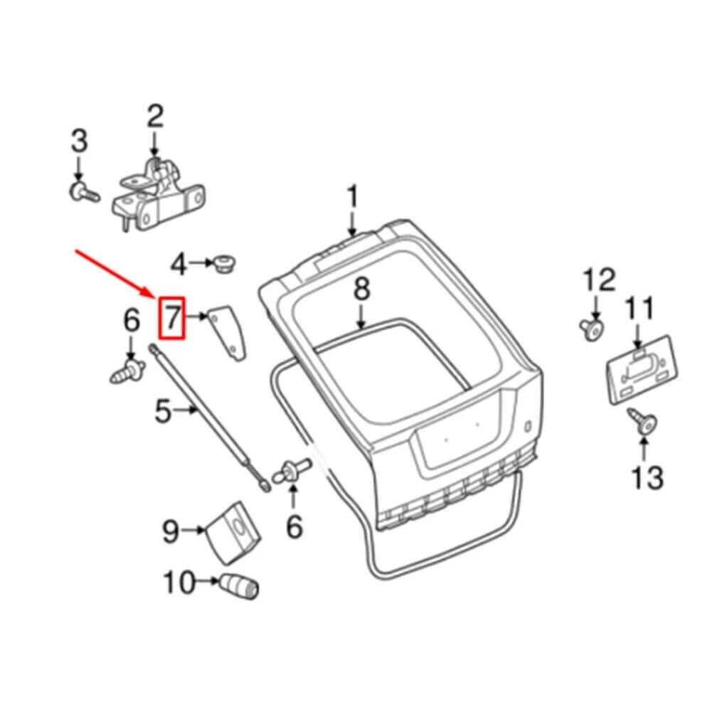 Pair Tailgate Power Strut Bracket Left & Right Fit Range Rover Sport 2010-2013