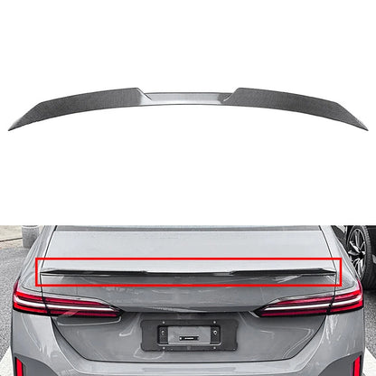 Carbon Fiber Look Rear Trunk Boot Spoiler Wing Lip For BMW 5 Series I5 G60 24-25