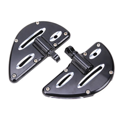 Rear Black Shallow Cut Passenger Floorboards For Harley Touring FLHX FLHR Dyna