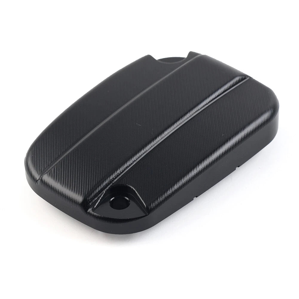 Brake Cylinder Reservoir Cover Cap Black For Harley Touring Road King Road Glide
