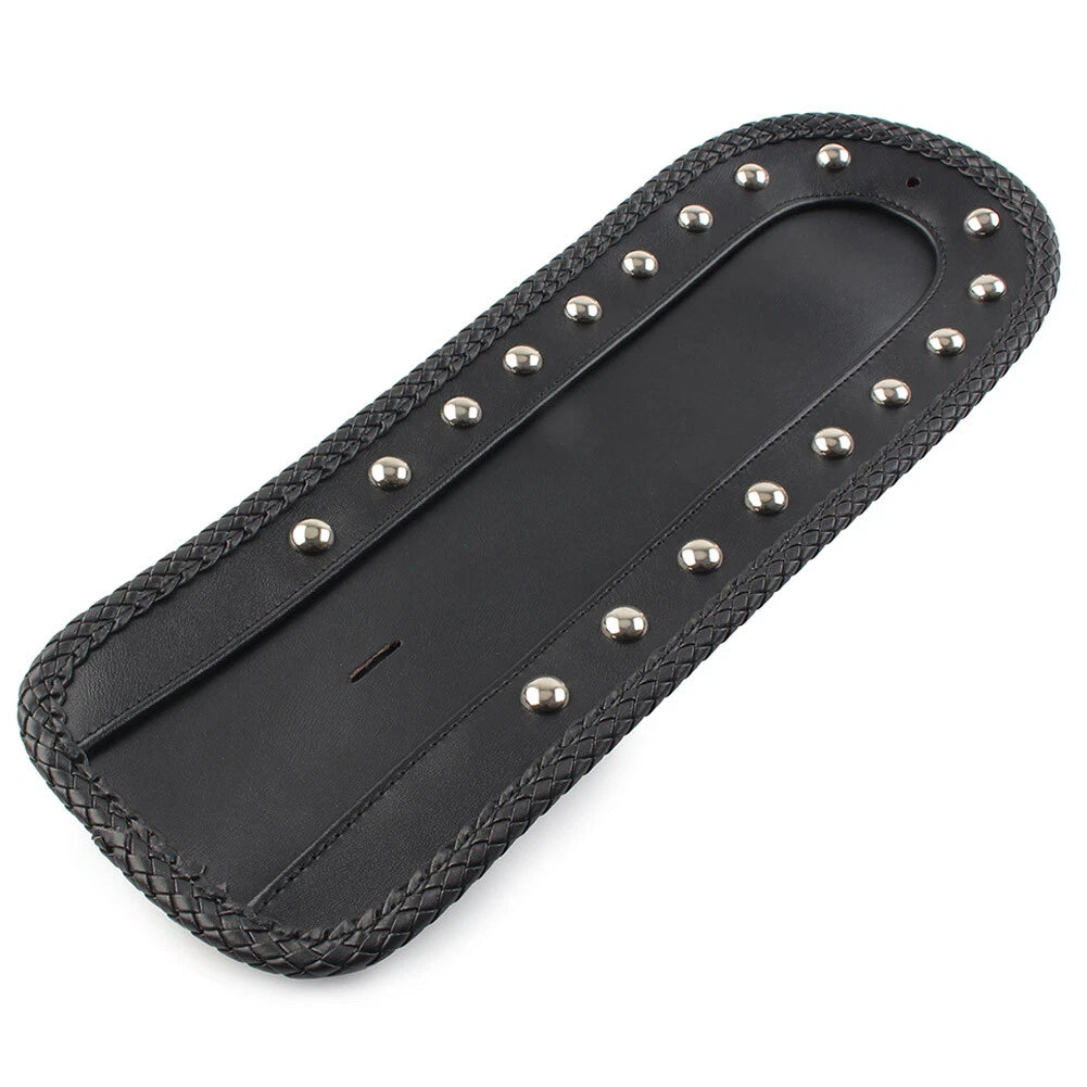 Studded Leather Rear Fender Bib Solo Seat For Harley Sportster XLH 1200 1100 883