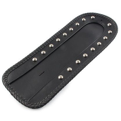 Studded Leather Rear Fender Bib Solo Seat For Harley Sportster XLH 1200 1100 883