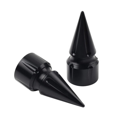 Front Axle Cap Nut Cover 3.6" For Harley Softail 07+ Dyna 08+ Street Glide Black