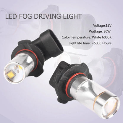 30W H10 6000K DRL LED Fog Lights Driving Lamp  Super  Bulbs High Power White