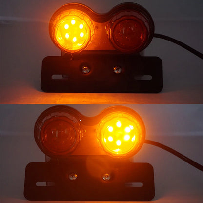 Universal Motorcycle Tail Lights LED Rear Brake Lamp Modification Indicators 12V