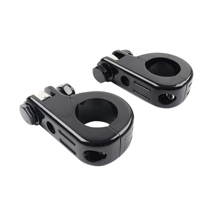 US Foot Peg Mount Clamp Bracket For Harley 1 1/4" Highway Engine Crash Bar
