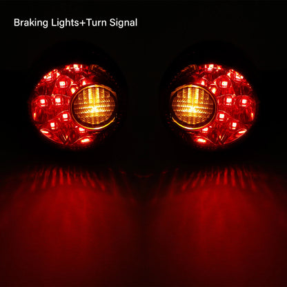 Rear Turn Signals LED Light Smoked Fit For Harley Sportster 883 1200 1992-2022