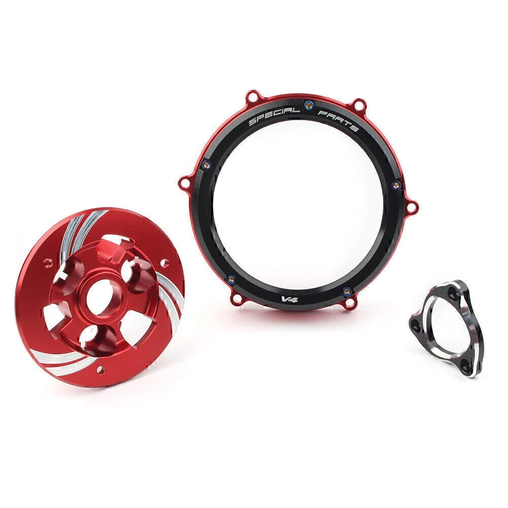 Black Clutch Cover Spring Retainer Pressure Plate Kit For Ducati Panigale V4 V4S