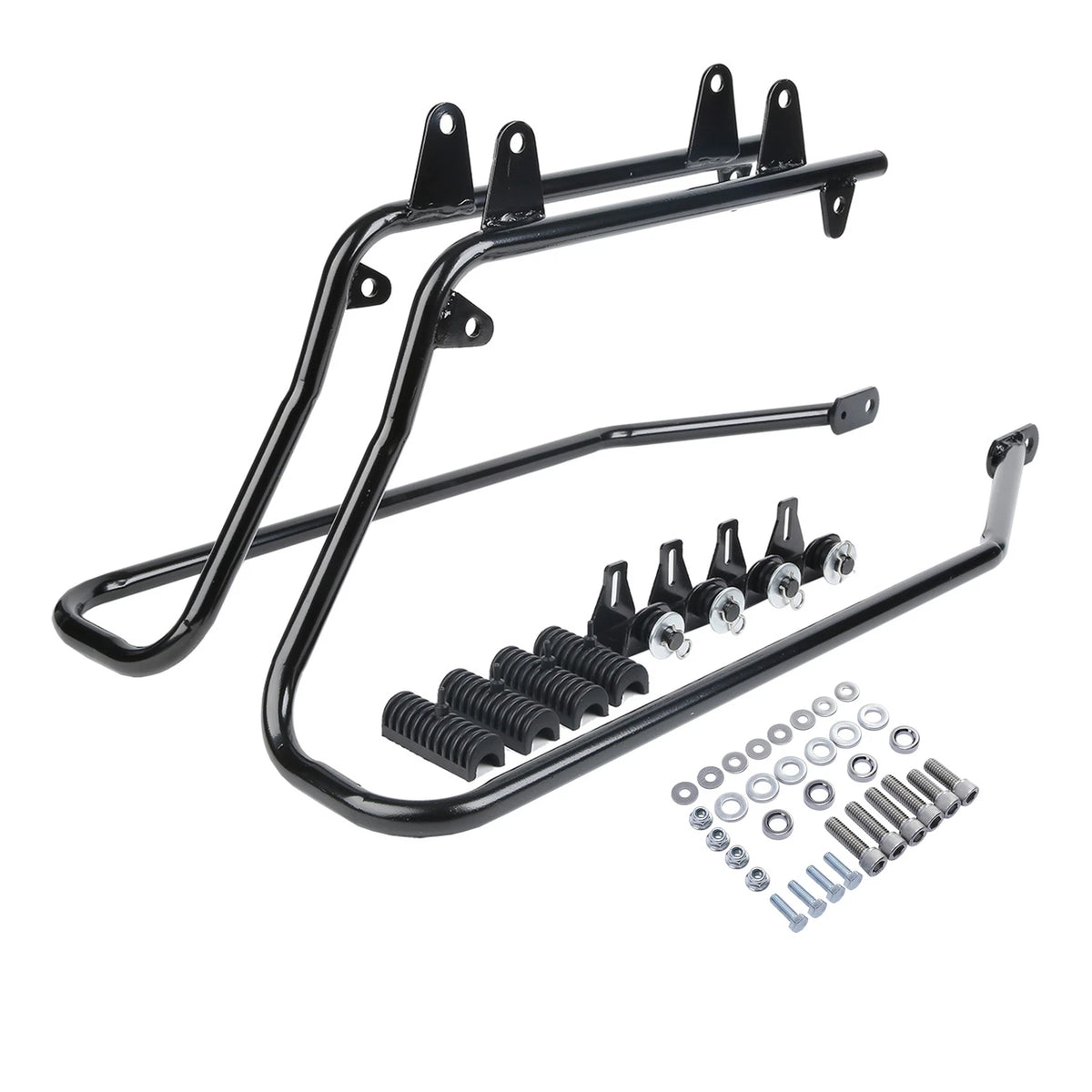 4" Stretched Extended Hard Saddlebag Conversion Bracket For Harley Softail 84-17