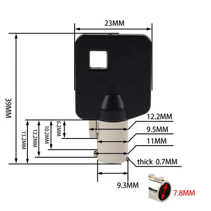 Uncut Blade Blank Ignition Key Fit Harley Touring FL Dyna FLD FXD V-Rod Black