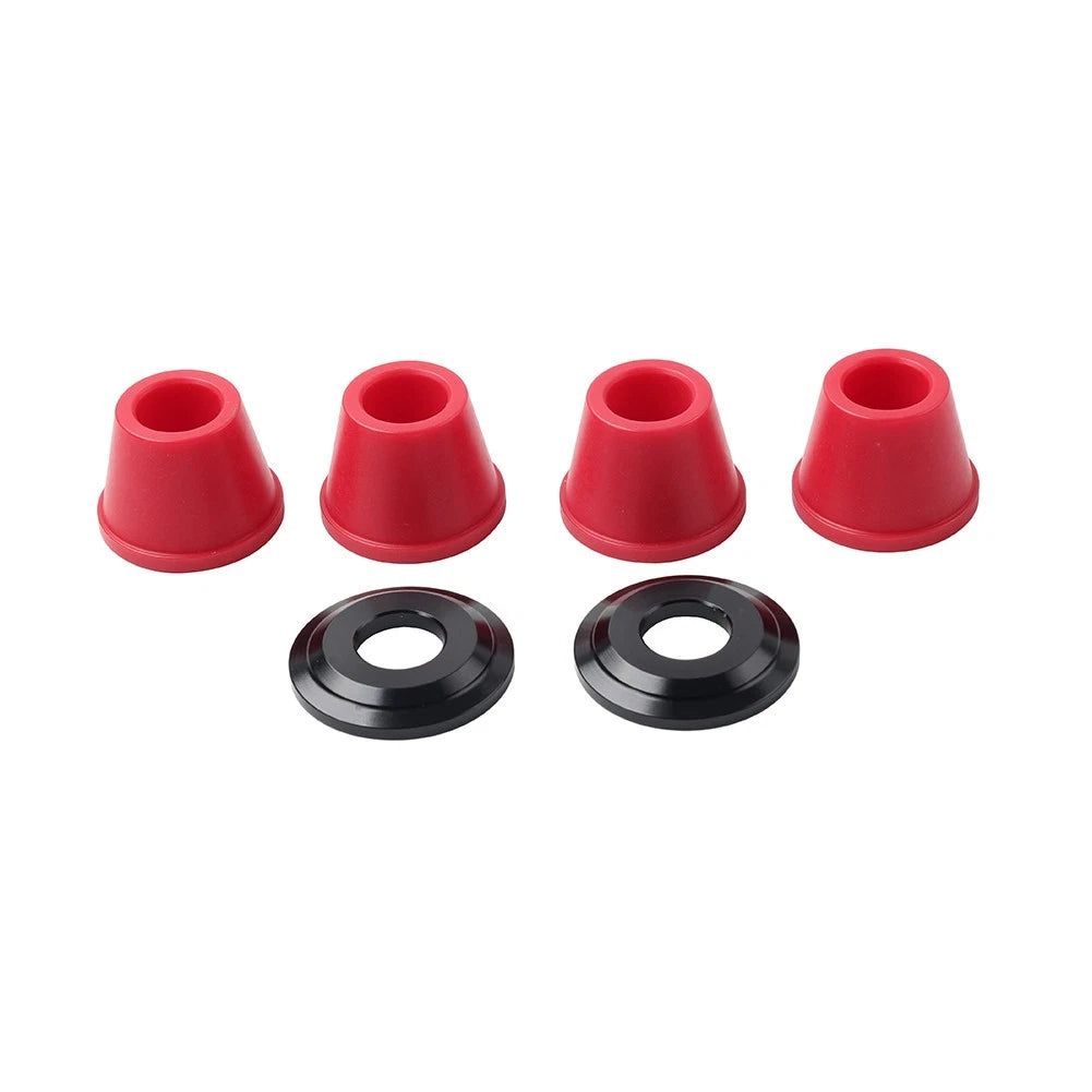 Handlebar Clamp Mount Bushings For CRF YZF RMZ KLX KX Dirt Pit Red+Black