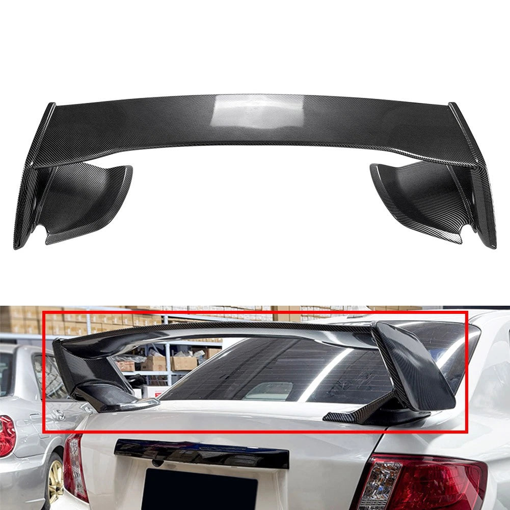 Rear Trunk Lip Spoiler Wing For Subaru Impreza WRX STI 2008-14 Carbon Fiber Look
