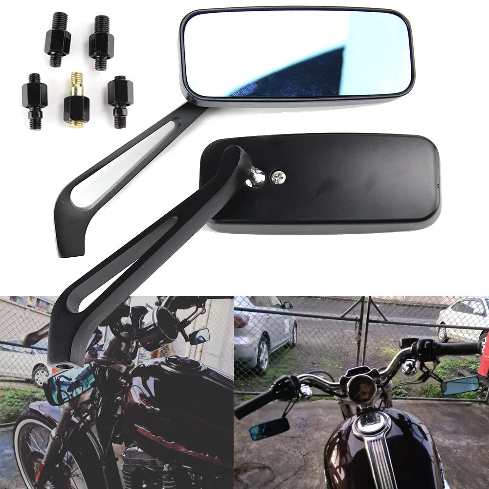 Motorcycle Rearview Side Mirrors For Harley Touring Road Electra Street Glide US