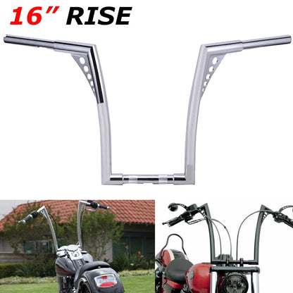 16" Rise 1.25" Ape Hanger Handlebar For Harley Sportster XL883 1200 FLST Softail