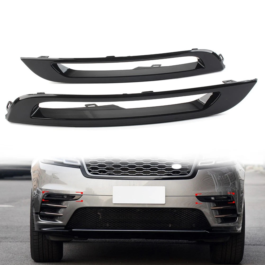 Front Bumper Fog Lamp Cover Left & Right For Land Rover Range Rover Velar 18-21