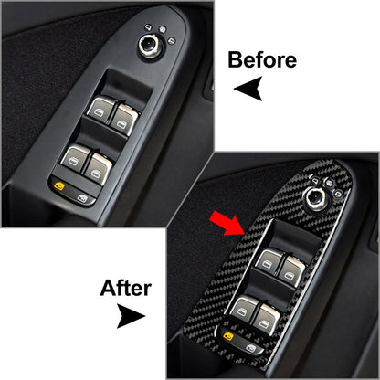 4 PCS Interior Door Armrest Buttom Cover Trim For Audi A4 B8 2008-2014 US