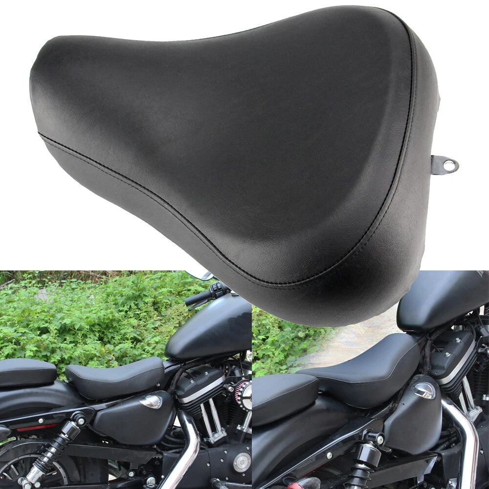 Front Driver Rider Solo Seat For Harley Sportster XL 1200 883 72 48 Custom 83-03