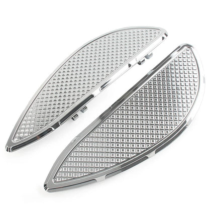 2x Driver Floorboards For Harley Road Electra Glide Classic FLHTC FLHTCU Chrome