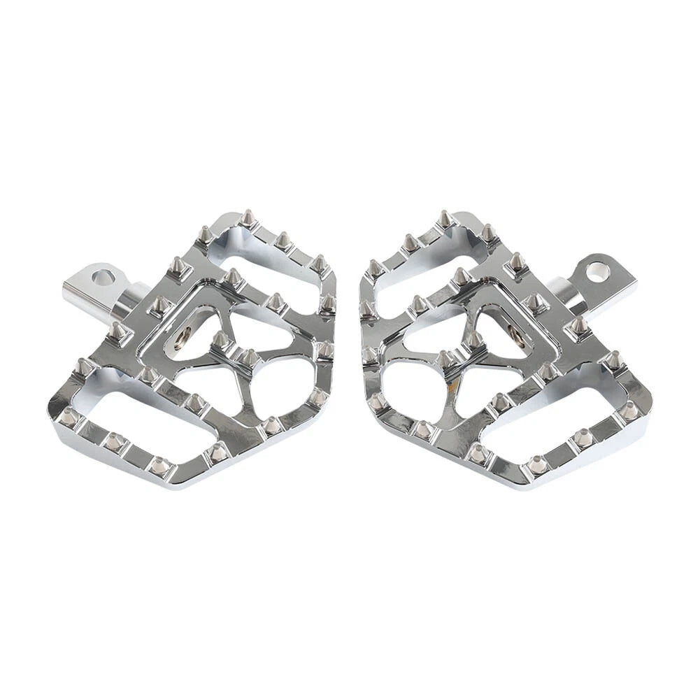 Wide Foot Pegs MX Style Floorboard Fit Harley Touring Sportster Softail Dyna