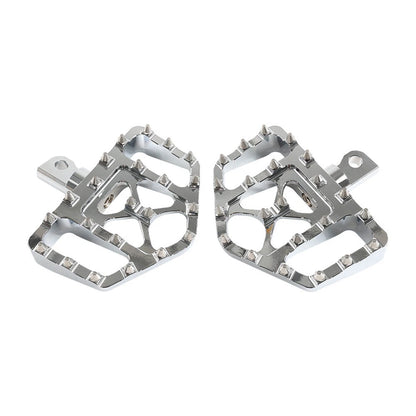 Wide Foot Pegs MX Style Floorboard Fit Harley Touring Sportster Softail Dyna