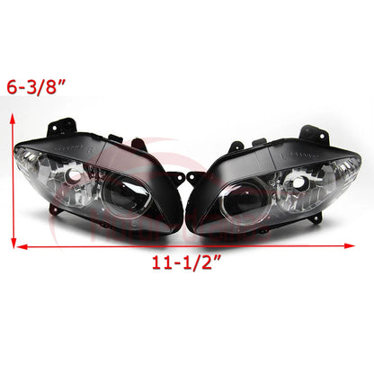 Front Headlight Head Lamp Assembly Clear Lens For Yamaha YZF R1 2004 2006 2005