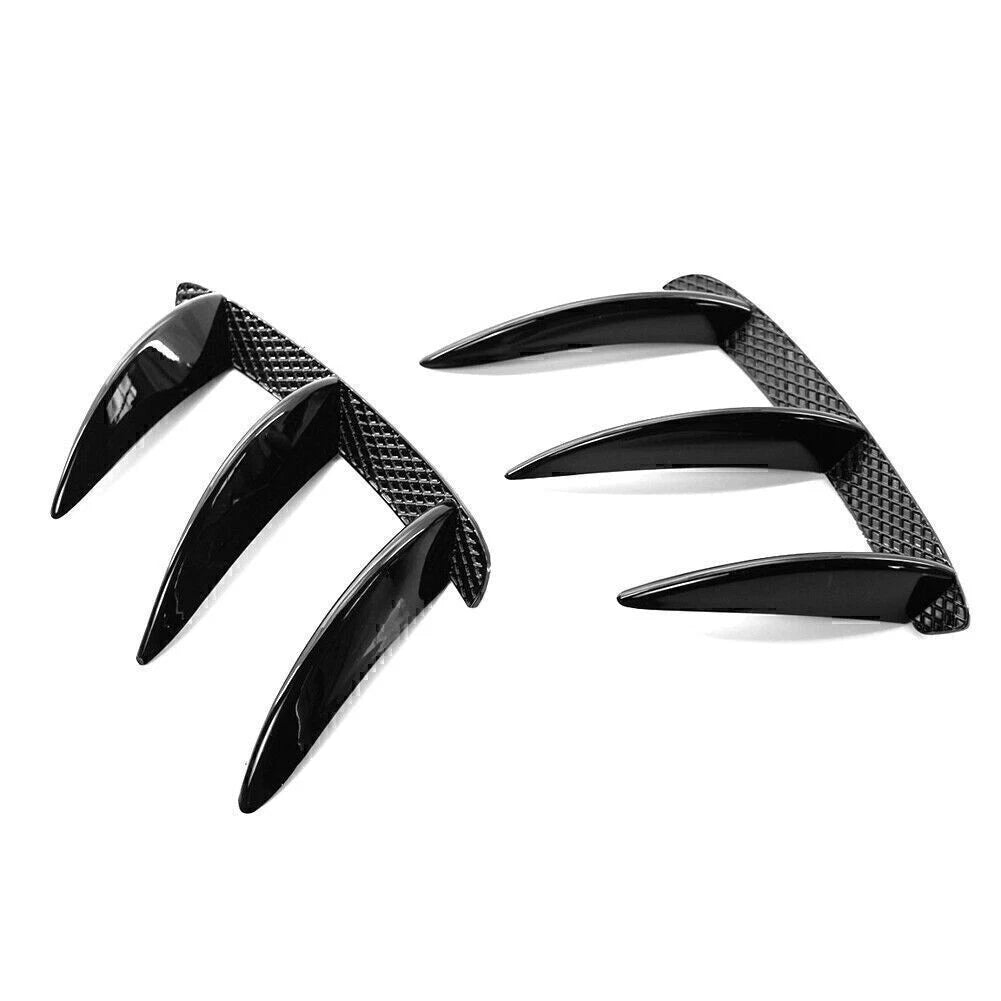 BLK Rear Bumper Spoiler Canard Air Vent For Mercedes Benz W176 A200 A250 A45