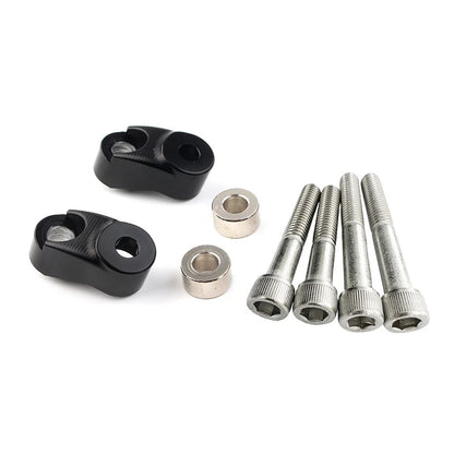 Black Short Front Turn Signal Mounts 39mm 49mm Forks for Harley Sportster FXR