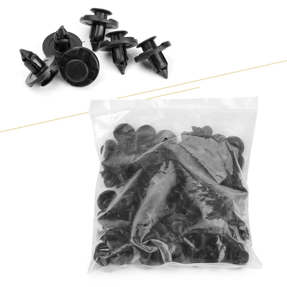 100pcs Trunk Screw Rivets Set Car Bumper Fender For Auto Plastic Fastener Clips