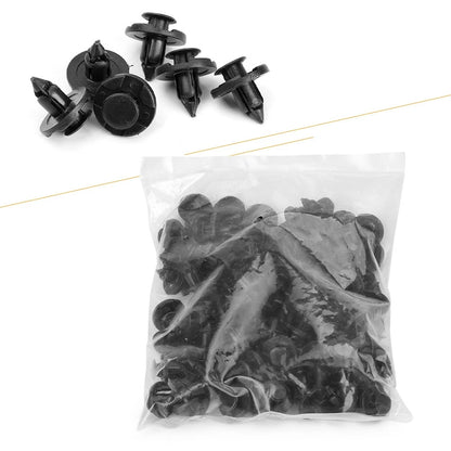 100pcs Trunk Screw Rivets Set Car Bumper Fender For Auto Plastic Fastener Clips