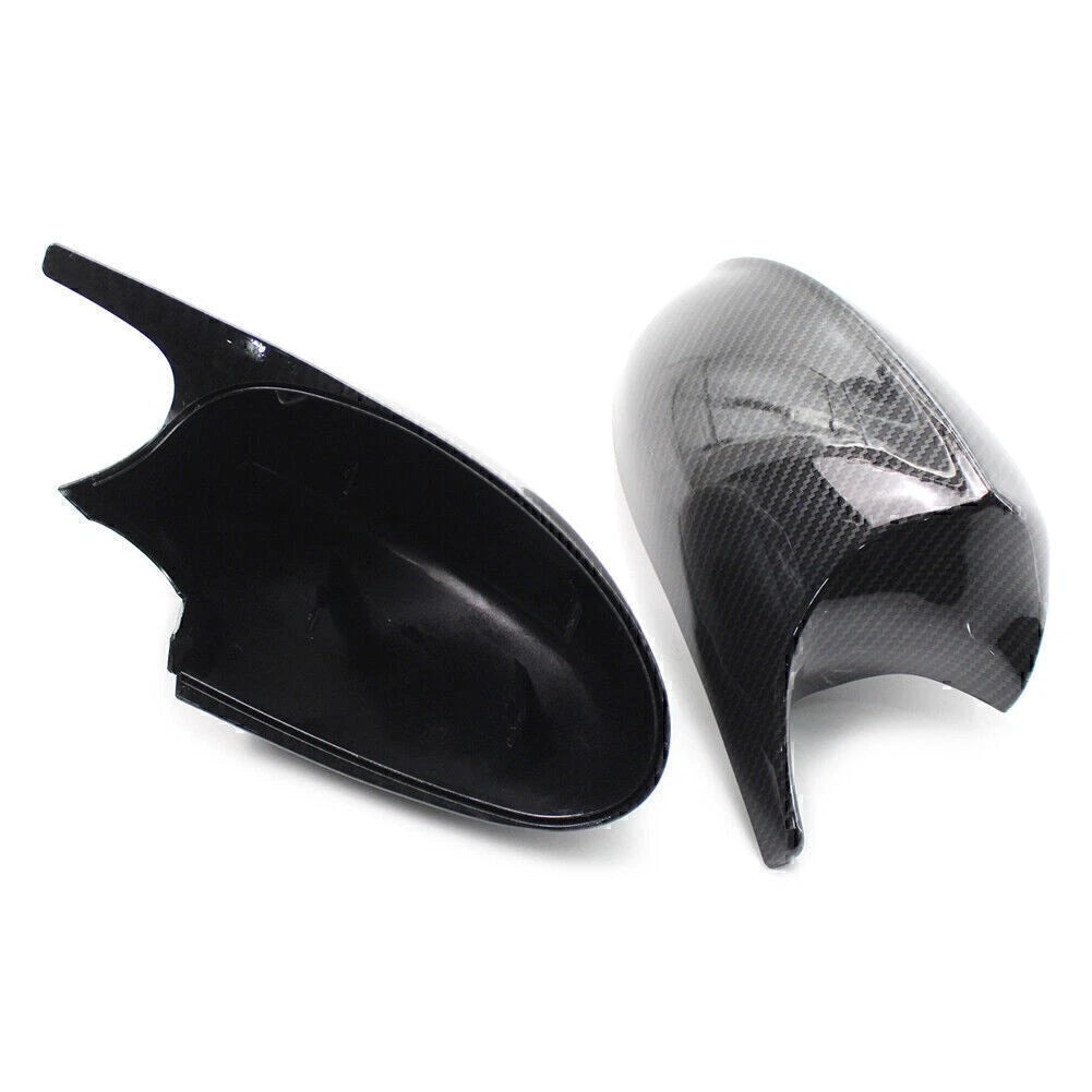 Carbon Rear View Mirror Cover Trim For BMW  3-Series E90 Sedan E91 Touring 05-08