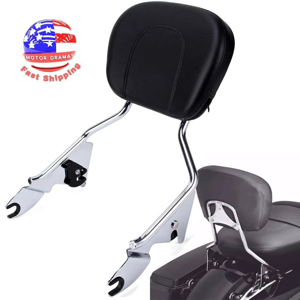 Detachable Passenger Backrest Sissy Bar For Harley Touring Road Glide 09-2023 19