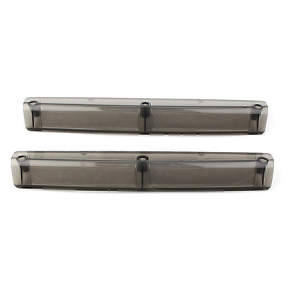 2pcs Side Light Lens Covers for Harley Touring FLHTC Tour Pack Pak Trunk Tan US