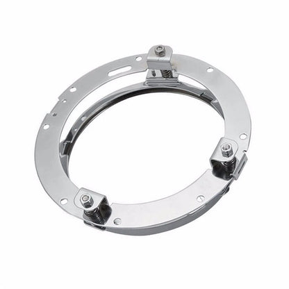 For Harley Touring 7" Inch Motorcycle LED Headlight Mounting Ring Bracket Chrome