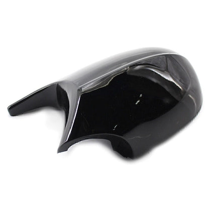 1 Pair Gloss Black Car Side Rear Mirror Cover Cap For BMW E90 3 Series 2009-2011