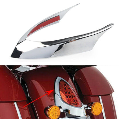 Taillight Tail Light Top Trim Cover Chrome Fit Indian Chief Classic Dark Horse