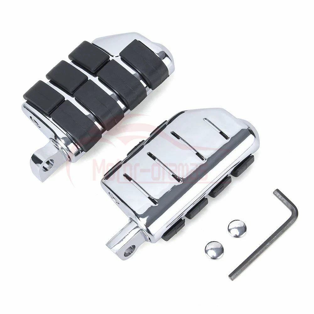 Motorcycle Foot Pegs Rest Pedals For Harley Road King Street Glide Softail Dyna