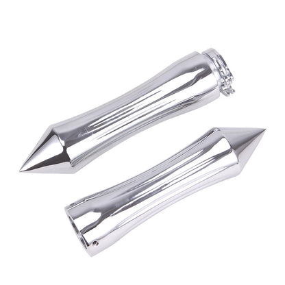 1" Spike Motorcycle Handlebar Hand Grips For Harley Sportster  XL 1200 883 Dyna