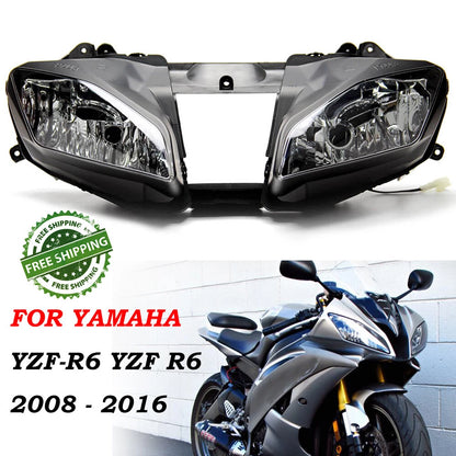Headlight Headlamp Fits For Yamaha YZF R6 2008-2016 2009 2010 2011 2012 2013 14